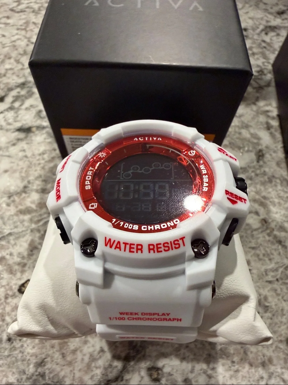 Activa X Invicta Digital Summit Unisex Watch 50mm White ACW8082-016 New w/Box